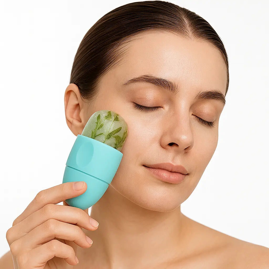 Ice Roller Visage en Silicone – Massage Glacial Raffermissant & Anti-Poches Maison Jadeïs