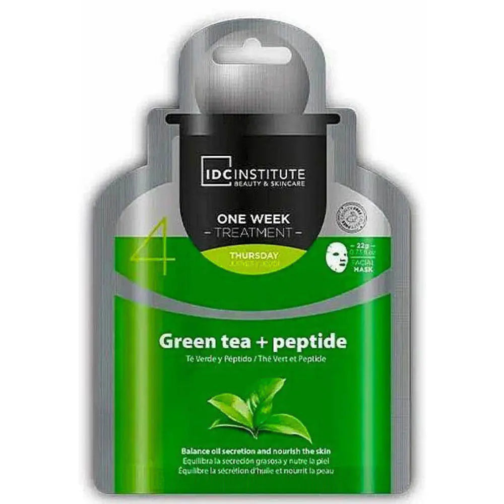 Masque visage traitement thé vert et peptide - Peau grasse - IDC INSTITUTE