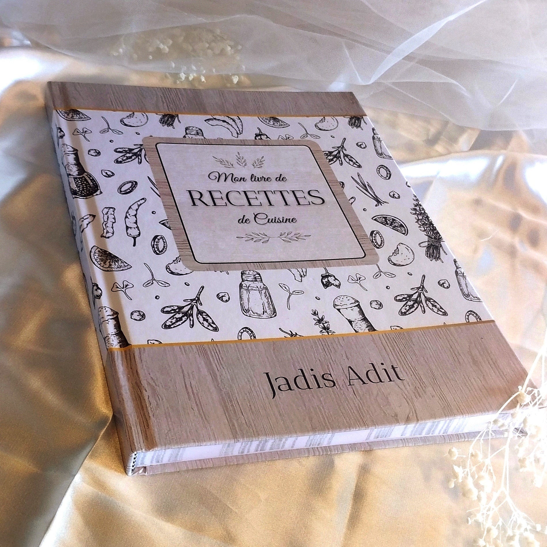 Livres de recettes de cuisine à remplir Maison Jadeïs