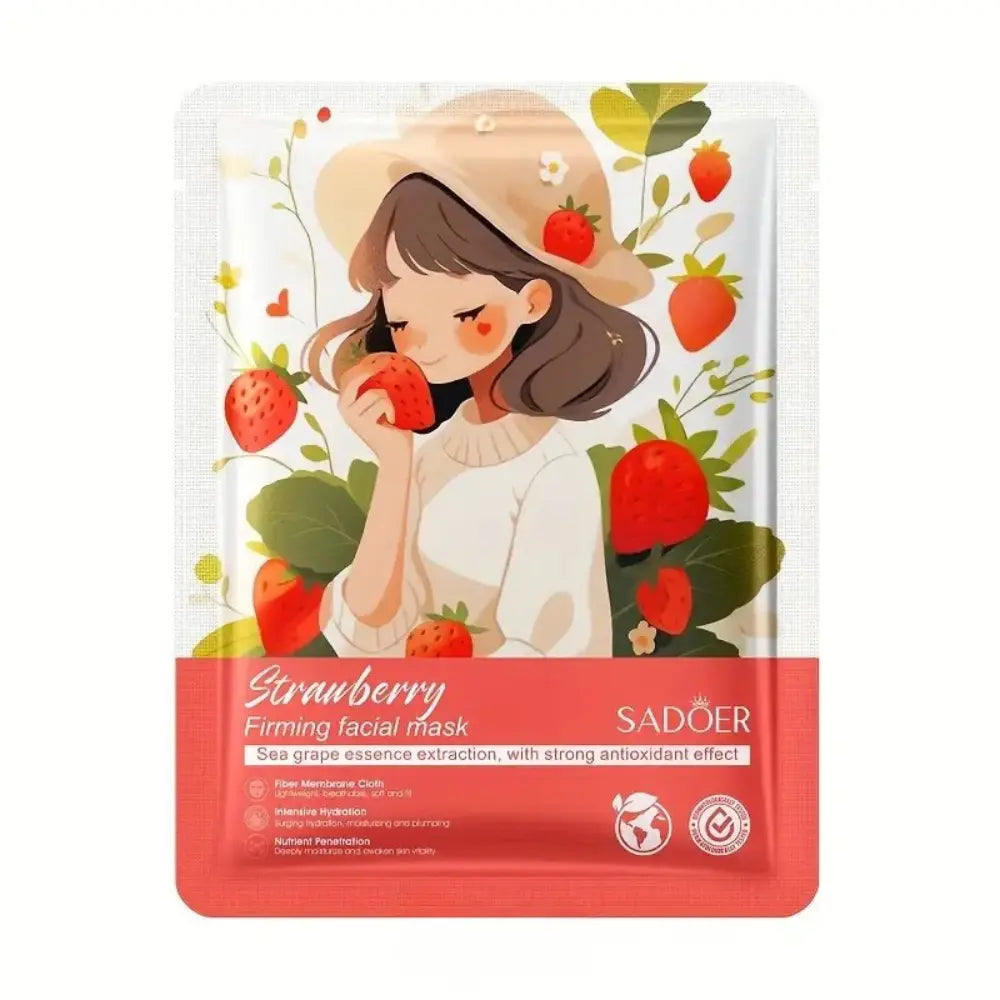 masque visage fraise