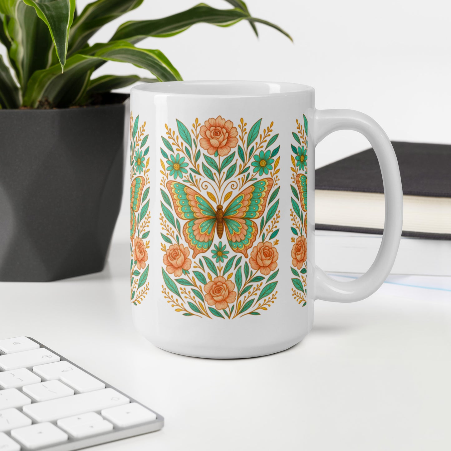 mug papillon 444 ml